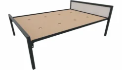 Lit tête panneau - Square - 140 x 190 cm - sommier panneau - adapté PMR
