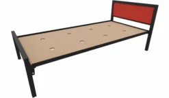 Lit tête panneau - Square - 90 x 190 cm - sommier panneau
