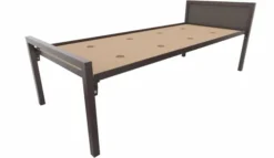 Lit tête panneau - Square - 80 x 200 cm - sommier panneau - adapté PMR