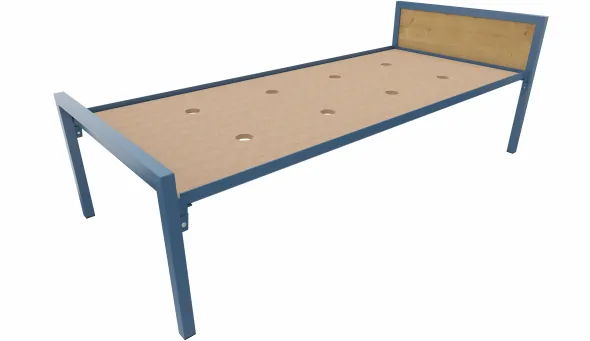 Lit tête panneau - Square - 90 x 210 cm - sommier panneau - adapté PMR