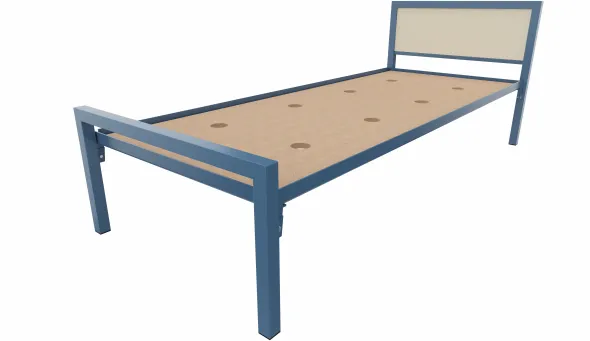 Lit tête panneau - Square - 80 x 200 cm - sommier panneau