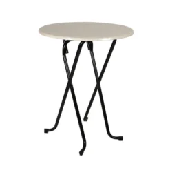 Mange-debout rabattable Lorraine - Ø 80 cm - plateau stratifié moulé