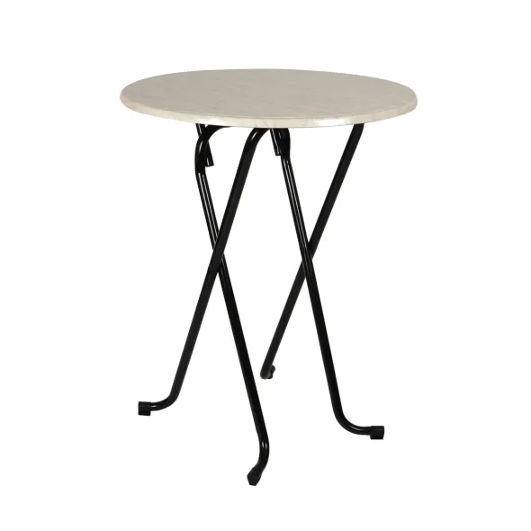 Mange-debout rabattable Lorraine - Ø 80 cm - plateau stratifié moulé