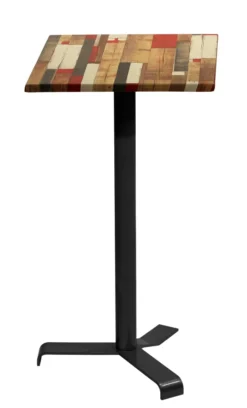 Mange-debout rabattable Up - 60 x 60 cm - plateau stratifié moulé
