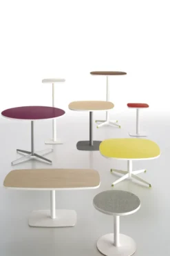 Mange-debout rond Tamaris - Ø 80 cm - h. 105 cm - piétement croix époxy - stratifié