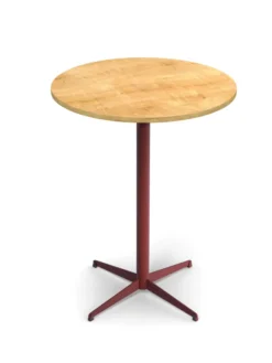 Mange-debout rond Tamaris - Ø 80 cm - h. 105 cm - piétement croix époxy - stratifié