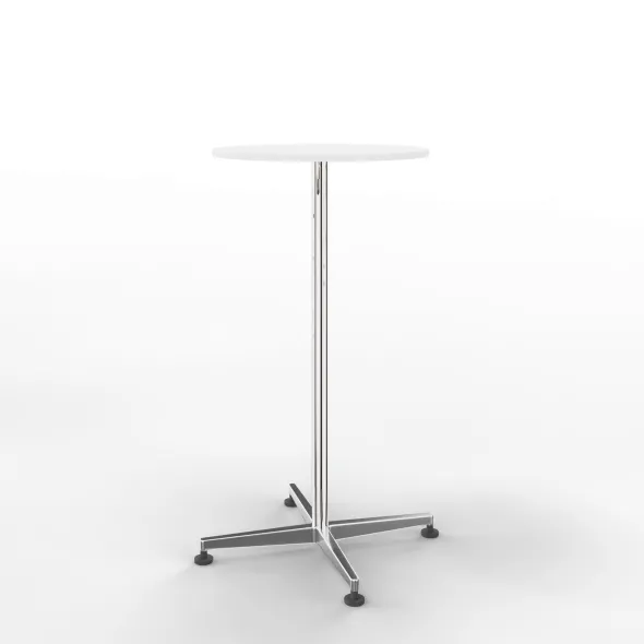 Mange debout San Siro - Ø 60 cm - piétement central - finition chrome