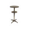 Mange-debout Soléa - Ø 60 cm - piétement central - plateau inox
