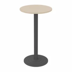 Mange debout Zen - Ø 60 cm - piétement central - plateau stratifié - chants ABS
