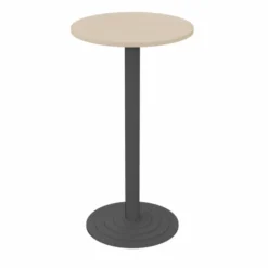 Mange debout Zen - Ø 60 cm - piétement central - plateau stratifié antibruit - chants ABS