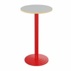 Mange debout Zen - Ø 60 cm - piétement central - plateau stratfié - chants alaisés