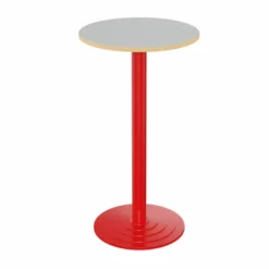 Mange debout Zen - Ø 60 cm - piétement central - plateau stratifié antibruit - chants alaisés