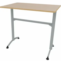 Mange debout Zen - 120 x 80 cm - piétement à dégagement latéral - plateau stratfié - chants alaisés