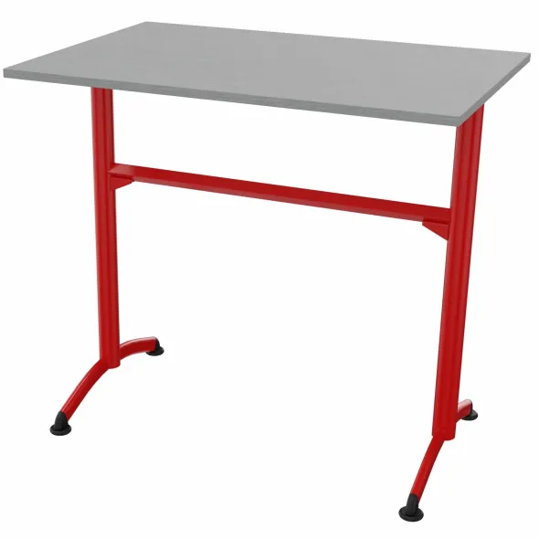 Mange debout Zen - 120 x 80 cm - piétement à dégagement latéral - plateau stratfié - chants plastiques