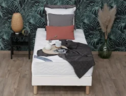 Matelas Premium - ressorts ensachés - 90 x 200 cm - ép. 26 cm - classe C - anti punaises de lit anti-acarien antibact.