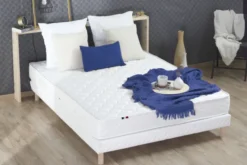Matelas à ressorts ensachés - 140 x 200 cm - ép. 22 cm - classe C - anti-acarien et antibactérien
