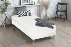 Matelas à ressorts - 80 x 190 cm - ép. 19 cm - classe C - anti-acarien et antibactérien
