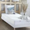 Matelas à ressorts - 80 x 190 cm - ép. 19 cm - classe A - anti-acarien et antibactérien