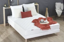 Matelas à ressorts - 140 x 200 cm - ép. 19 cm - classe A - anti-acarien et antibactérien