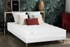 Matelas à ressorts - 160 x 200 cm - ép. 19 cm - classe C - anti-acarien et antibactérien