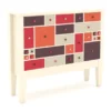Meuble de fouille H113 - l. 120 x h. 113 x pr. 40 cm - structure hêtre massif laqué Beige Bouleau
