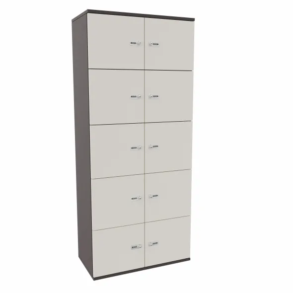 Meuble de rangement Epure - 10 casiers - fermeture à code - clé passe partout non fournie