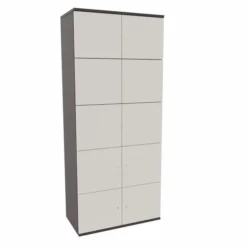 Meuble de rangement Epure - 10 casiers - fermeture à clé - clé passe partout non fournie
