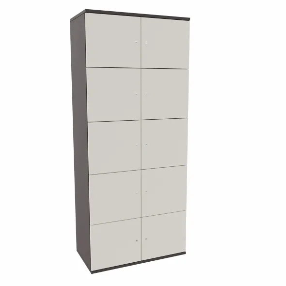 Meuble de rangement Epure - 10 casiers - fermeture à clé - clé passe partout non fournie