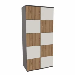 Meuble de rangement Epure - 10 casiers - fermeture à clé - clé passe partout non fournie