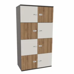 Meuble de rangement Epure - 8 casiers - fermeture à code - clé passe partout non fournie