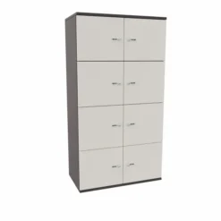 Meuble de rangement Epure - 8 casiers - fermeture à code - clé passe partout non fournie