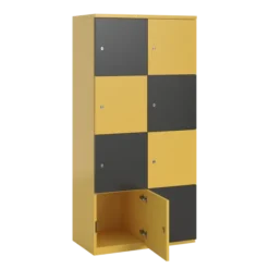 Meuble de rangement FrameOne II - 8 casiers - fermeture à clé - clé passe partout non fournie