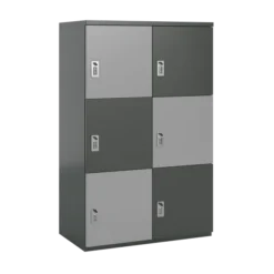 Meuble de rangement FrameOne II - 6 casiers - fermeture à codes - clé passe partout non fournie