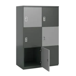Meuble de rangement FrameOne II - 6 casiers - fermeture à codes - clé passe partout non fournie