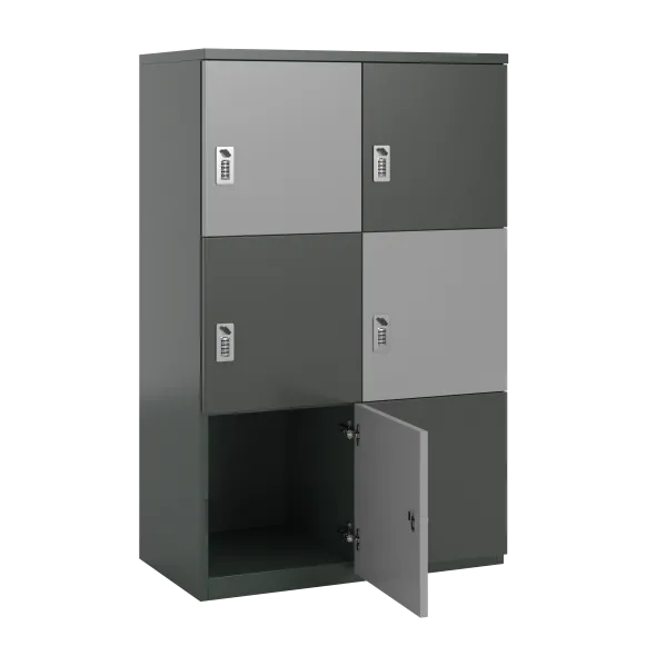 Meuble de rangement FrameOne II - 6 casiers - fermeture à codes - clé passe partout non fournie