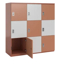 Meuble de rangement FrameOne II - 9 casiers - fermeture à codes - clé passe partout non fournie