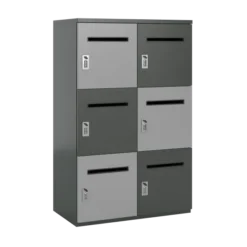 Meuble de rangement FrameOne II - 6 casiers courrier - fermeture à codes - clé passe partout non fournie