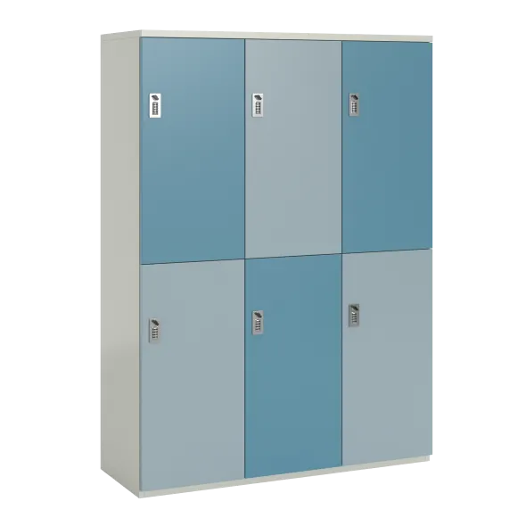 Meuble de rangement FrameOne II - 6 casiers - fermeture à codes - clé passe partout non fournie