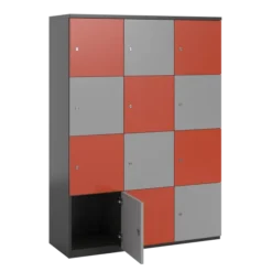Meuble de rangement FrameOne II - 12 casiers - fermeture à clé - clé passe partout non fournie