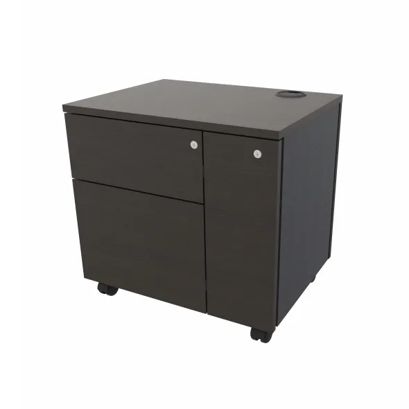 Meuble de rangement informatique Amphitéo - h. 58 x l. 61 cm - sur roulettes