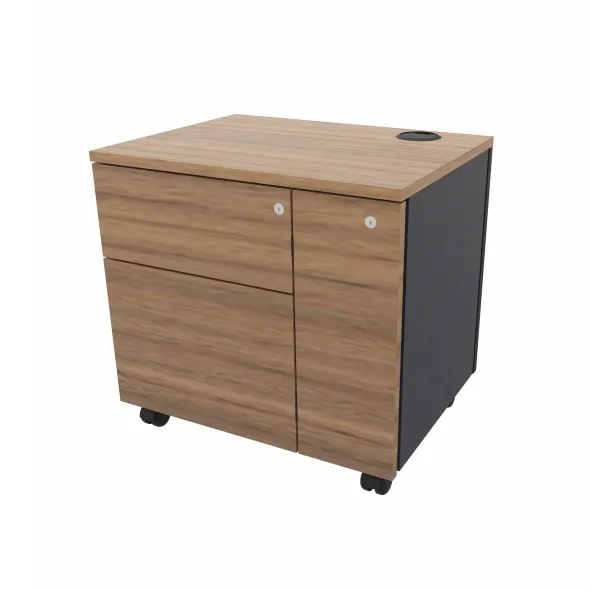 Meuble de rangement informatique Amphitéo - h. 58 x l. 61 cm - sur roulettes