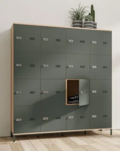 Meuble de rangement Lato - 20 casiers - fermeture à combinaison mécanique