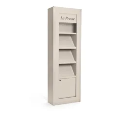 Meuble presse Hugo - l. 71 x h. 213 x pr. 32 cm - structure en hêtre
