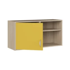 Meuble à suspendre - Odéos - l. 120 x h. 60 x 40 cm - 1 niche ouverte et 1 porte - à fixer - 1 tablette