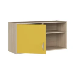 Meuble à suspendre - Odéos - l. 120 x h. 60 x 40 cm - 1 niche ouverte et 1 porte - à fixer - 1 tablette