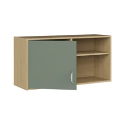 Meuble à suspendre - Odéos - l. 120 x h. 60 x 40 cm - 1 niche ouverte et 1 porte - à fixer - 1 tablette