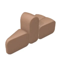 Module Bob - courbe avec dossier - l. 61 x pr. 145 cm double face - tissu