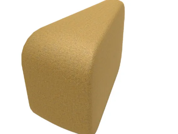 Module Bob - courbe sans dossier - l. 27 x pr. 58 cm - tissu
