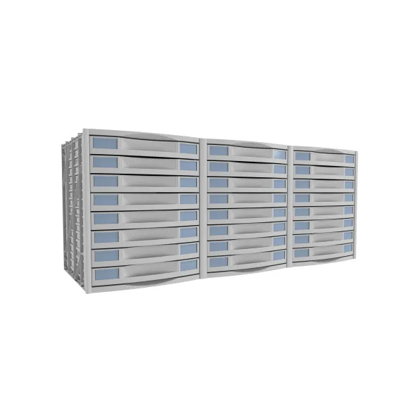 Module pour armoire Etic - pour armoire l. 120 x pr. 43 cm - 24 tiroirs h. 5 cm