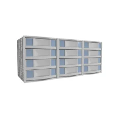 Module pour armoire Etic - pour armoire l. 120 x pr. 43 cm - 12 tiroirs h. 10 cm